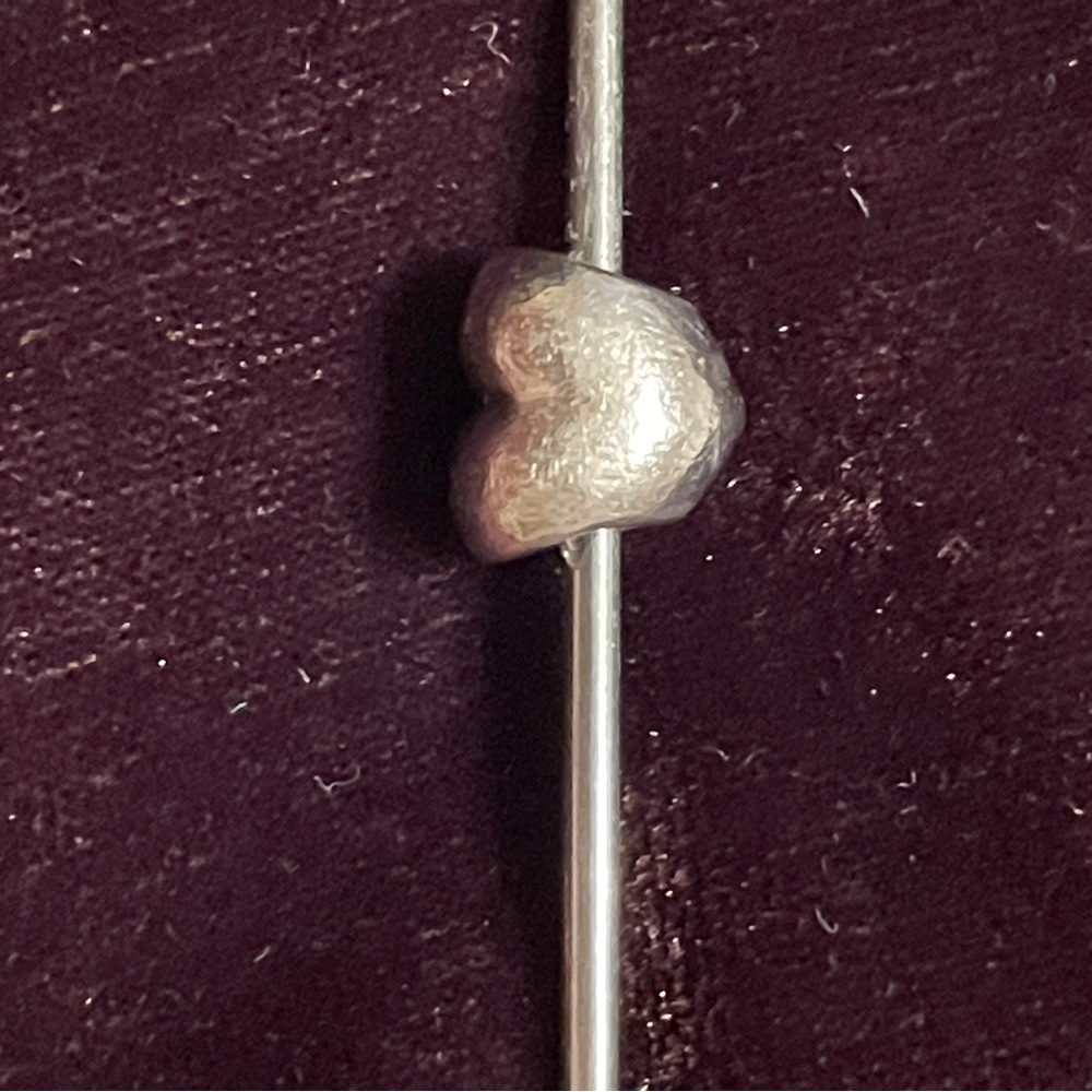 Pandora puff heart sterling retired